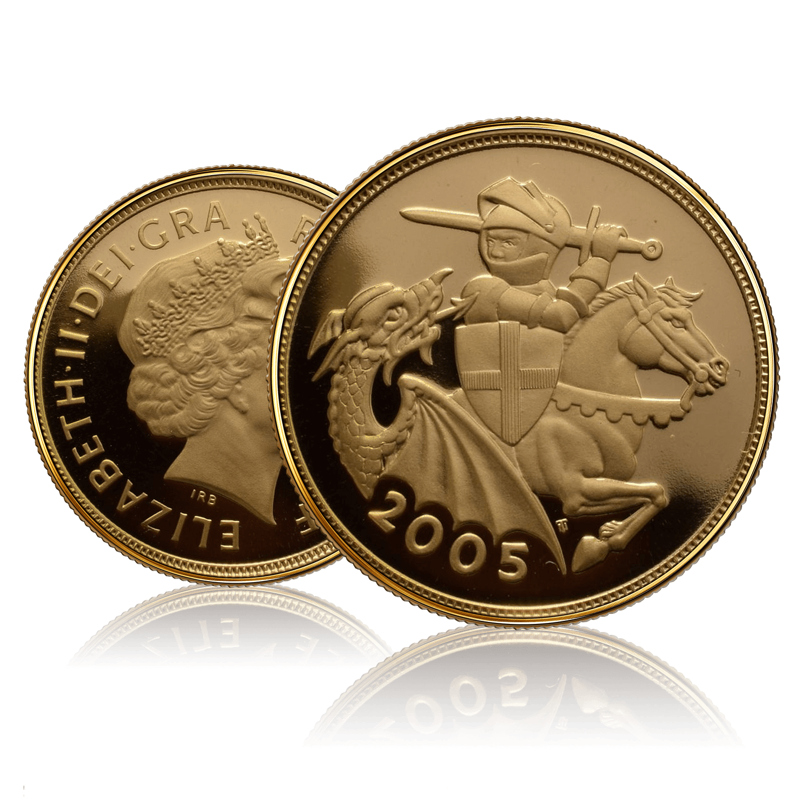 Gold Sovereign Queen Elizabeth II 4th Head Proof Box Set (2005) 4